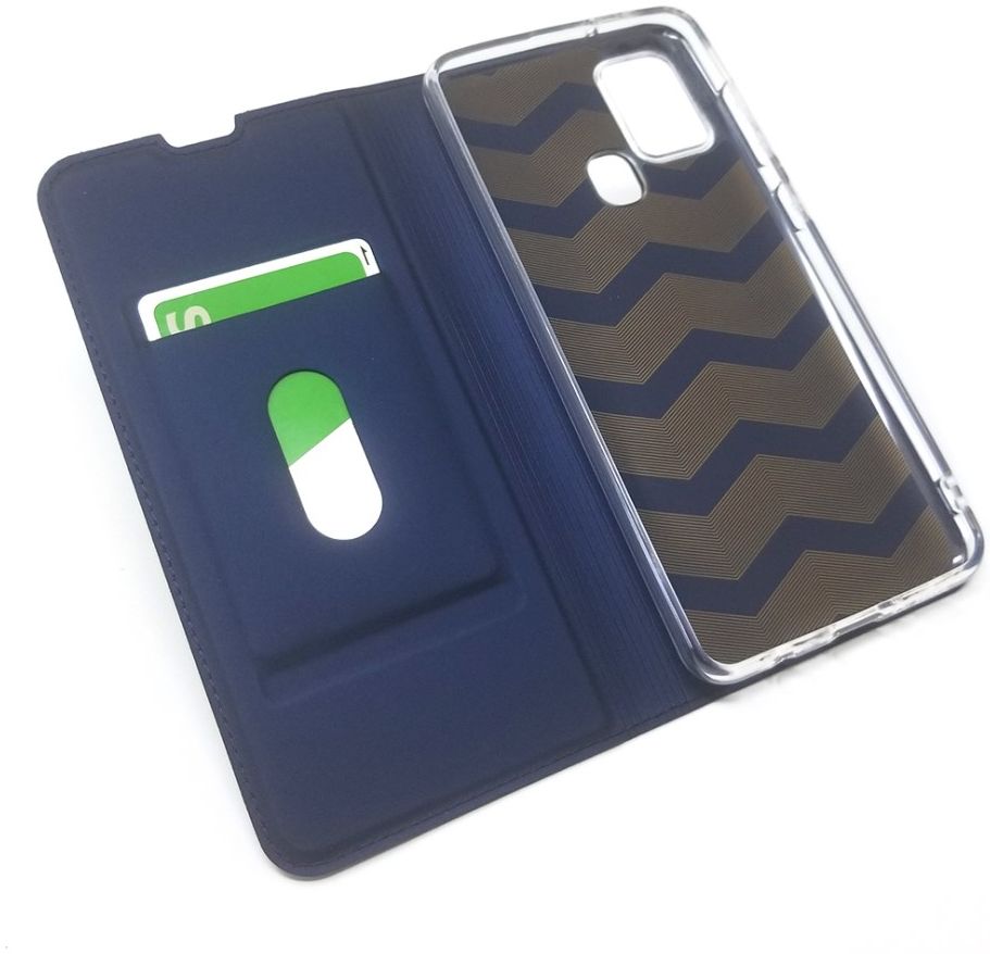 Samsung Galaxy A21S Stijlvol Portemonnee Hoesje Donkerblauw afbeelding 7