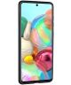 Samsung Galaxy A71 Kunstlederen Hoesje met Dubbele Kaartsleuf Bruin