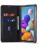 Samsung Galaxy A21s Hoesje Portemonnee Stand Bookcase Kunstleer Zwart
