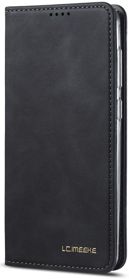 Samsung Galaxy A21s Hoesje Portemonnee Stand Bookcase Kunstleer Zwart afbeelding 2