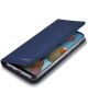 Samsung Galaxy A21s Hoesje Portemonnee Stand Bookcase Kunstleer Blauw