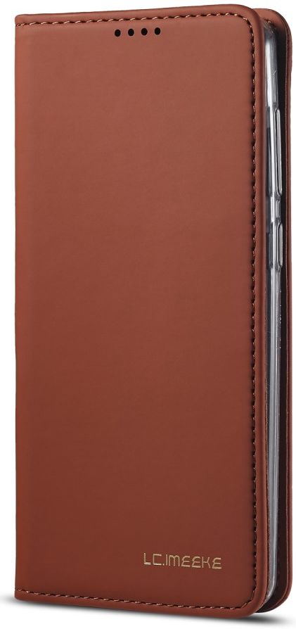 Samsung Galaxy A21s Hoesje Portemonnee Stand Bookcase Kunstleer Bruin afbeelding 2