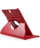 Samsung Galaxy Tab S3 Litchi Skin Hoes met Roterende Stand Rood