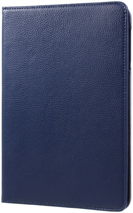 Samsung Galaxy Tab S3 Litchi Skin Hoes met Roterende Stand Donkerblauw afbeelding 6