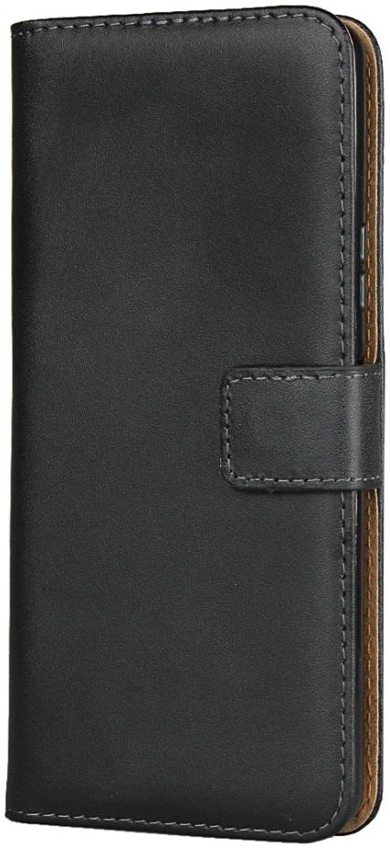 Sony Xperia 10 II Book Case Hoesje Wallet Kunst Leer Zwart afbeelding 6