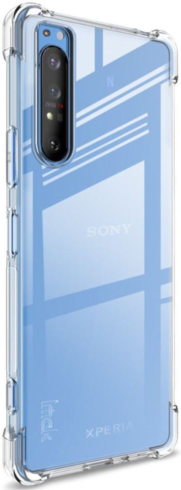 IMAK Sony Xperia 1 II Hoesje TPU met Screenprotector Transparant afbeelding 4