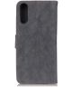 Sony Xperia 1 II Book Case Hoesje Portemonnee Retro Splitleer Zwart