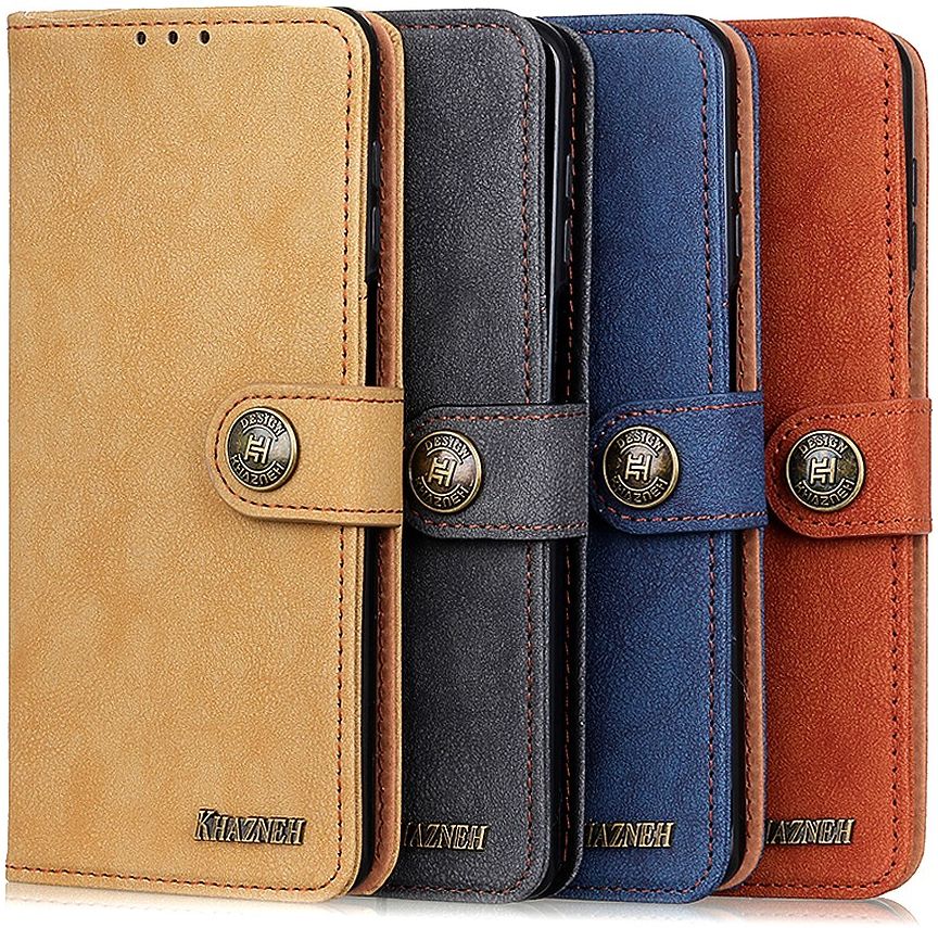 Sony Xperia 1 II Book Case Hoesje Portemonnee Retro Splitleer Geel afbeelding 6