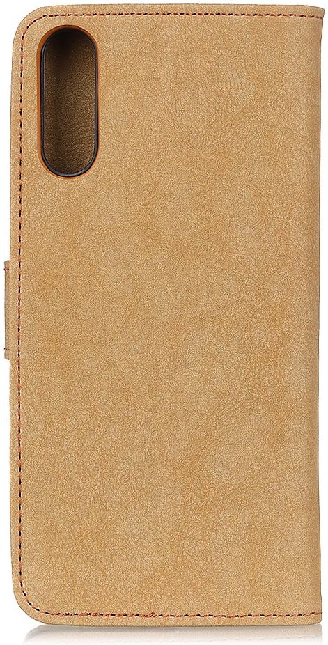 Sony Xperia 1 II Book Case Hoesje Portemonnee Retro Splitleer Geel afbeelding 3