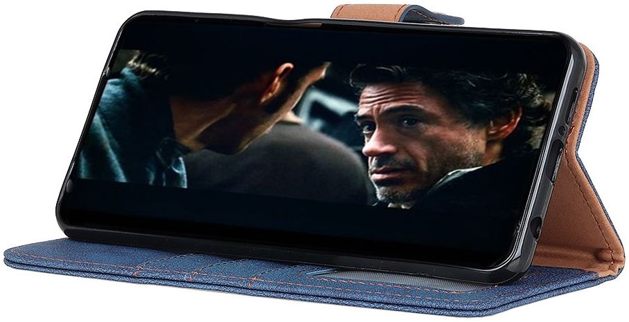 Sony Xperia 1 II Book Case Hoesje Portemonnee Retro Splitleer Blauw afbeelding 8