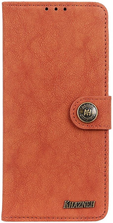 Sony Xperia 1 II Book Case Hoesje Portemonnee Retro Splitleer Oranje afbeelding 2