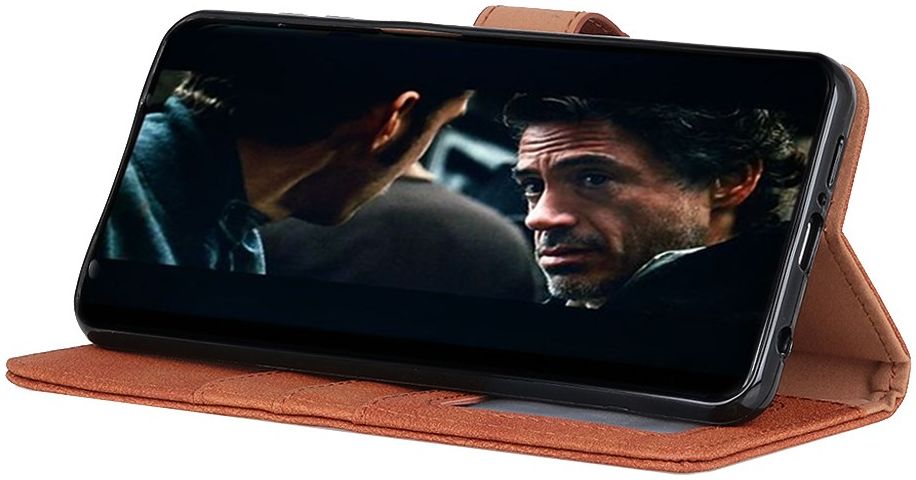 Sony Xperia 1 II Book Case Hoesje Portemonnee Retro Splitleer Oranje afbeelding 8