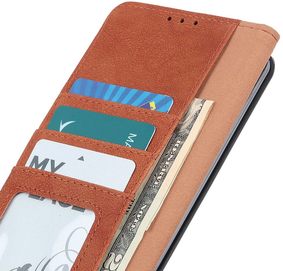 Sony Xperia 1 II Book Case Hoesje Portemonnee Retro Splitleer Oranje afbeelding 9