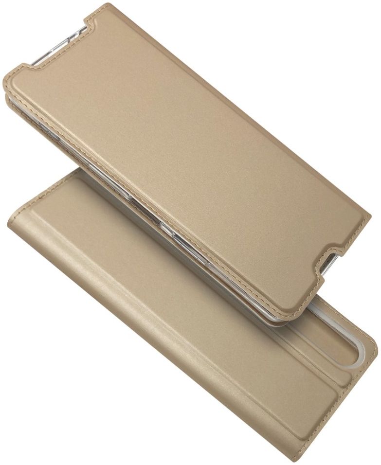 Sony Xperia 1 II Hoesje Vintage Bookcase met Kaarthouder Goud afbeelding 2