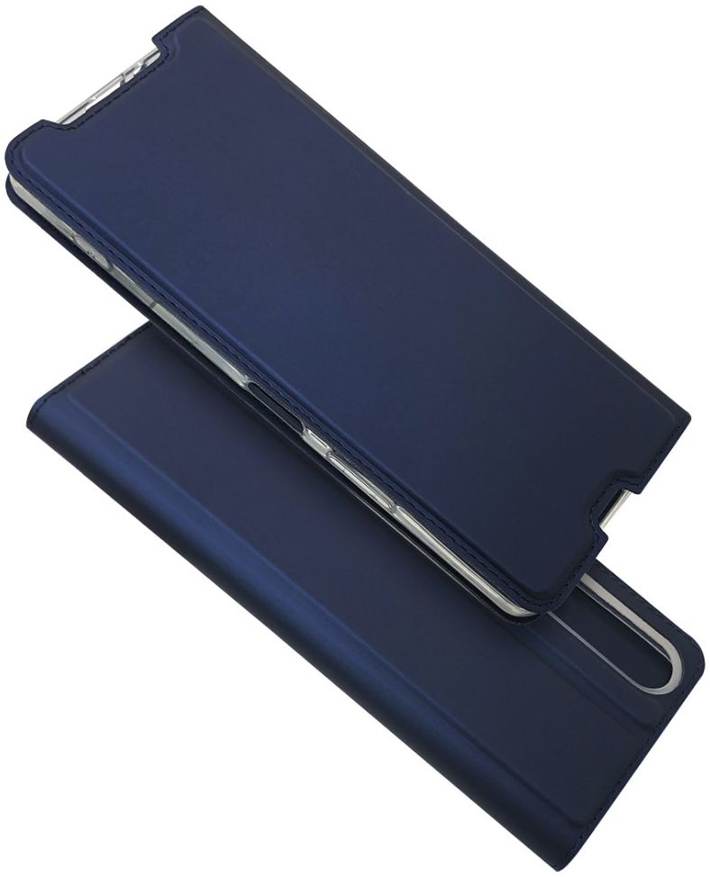 Sony Xperia 1 II Hoesje Vintage Bookcase met Kaarthouder Blauw afbeelding 2