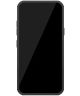LG Q60 Hybride Kickstand Hoesje Zwart