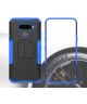 LG Q60 Hybride Kickstand Hoesje Blauw