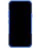 LG Q60 Hybride Kickstand Hoesje Blauw