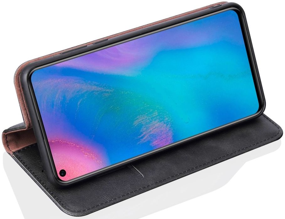 Huawei P30 Pro Crazy Horse Kunstlederen Portemonnee Hoesje Zwart afbeelding 5