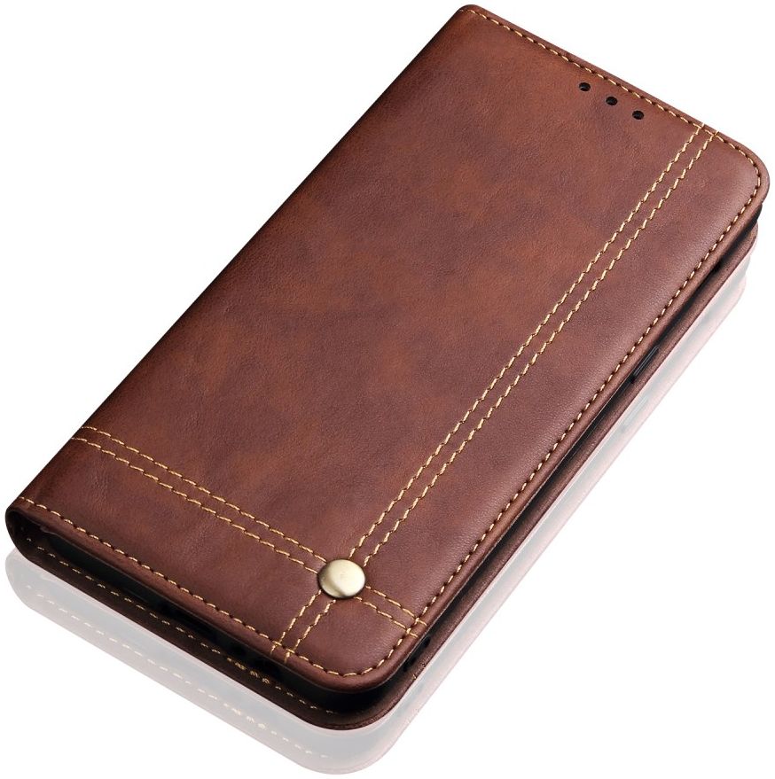 Huawei P30 Pro Crazy Horse Kunstlederen Portemonnee Hoesje Coffee afbeelding 4