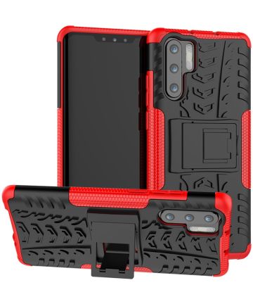 Hybride Huawei P30 Pro Back Cover Rood Hoesjes