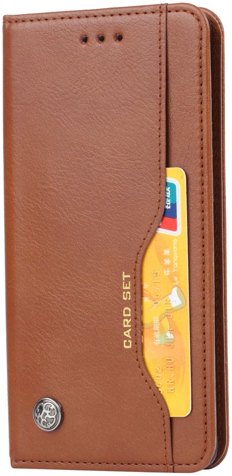 Huawei P30 Pro Portemonnee Stand Hoesje met Kaartsleuf Bruin afbeelding 2
