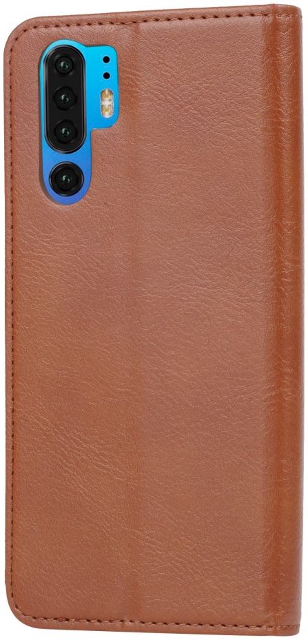 Huawei P30 Pro Portemonnee Stand Hoesje met Kaartsleuf Bruin afbeelding 5