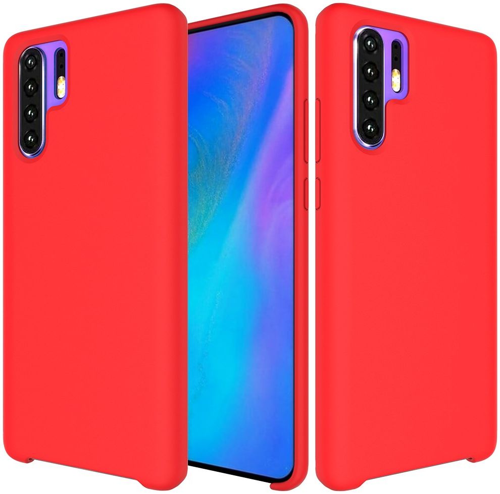 Huawei P30 Pro Siliconen Hoesje Rood afbeelding 1