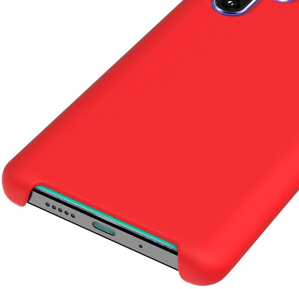 Huawei P30 Pro Siliconen Hoesje Rood afbeelding 4