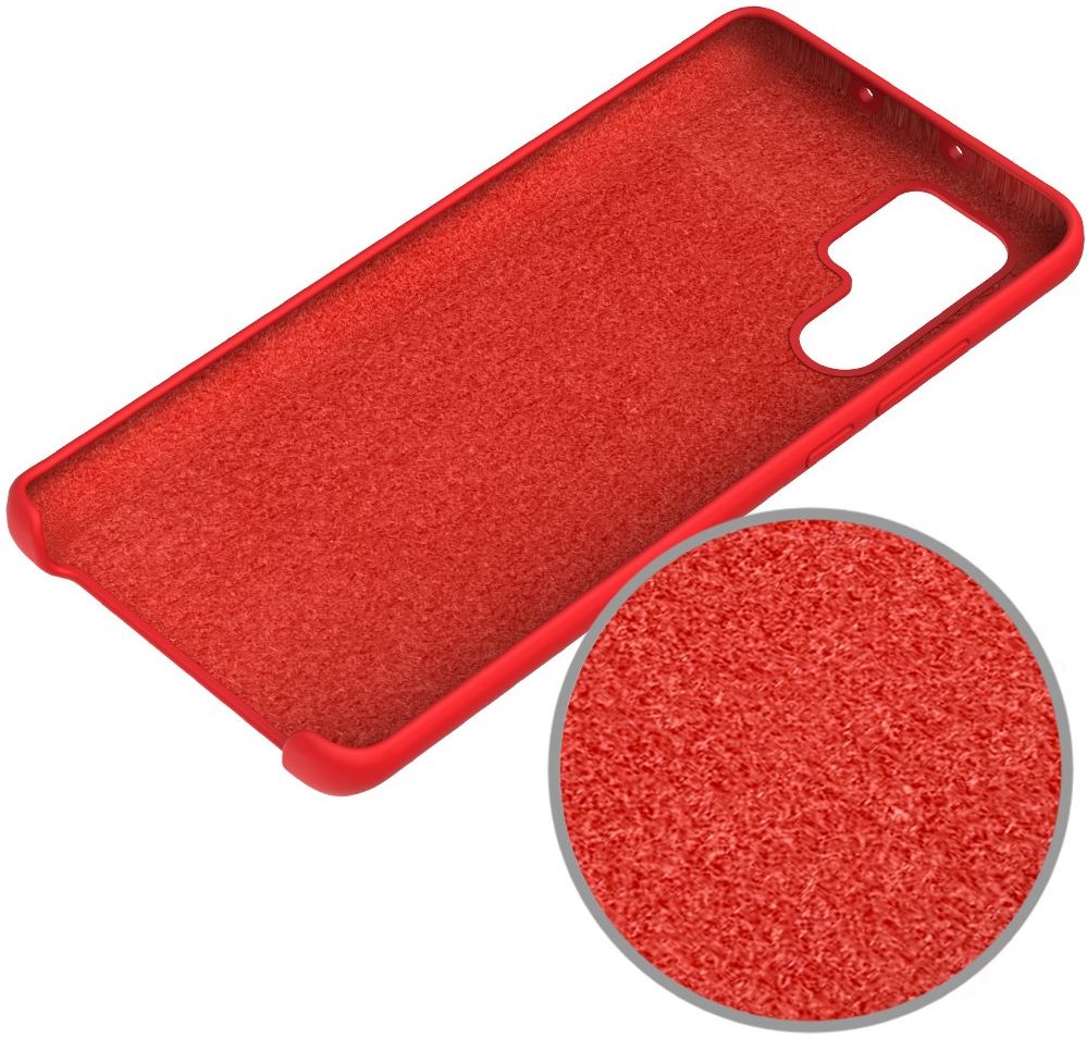 Huawei P30 Pro Siliconen Hoesje Rood afbeelding 5