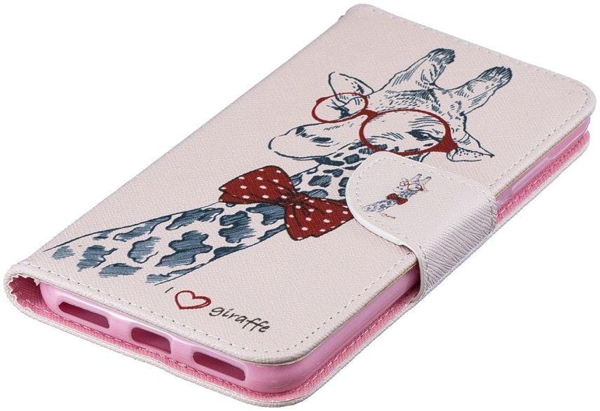 Huawei Y6 2019 / Y6s Book Case Hoesje Giraffe Print afbeelding 10