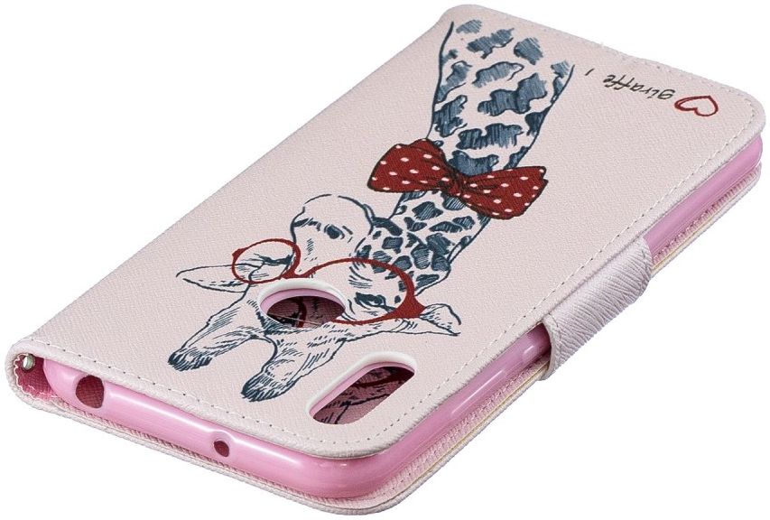 Huawei Y6 2019 / Y6s Book Case Hoesje Giraffe Print afbeelding 11