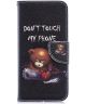 Huawei Y6 2019 / Y6s Book Case Hoesje Don't Touch My Phone Print