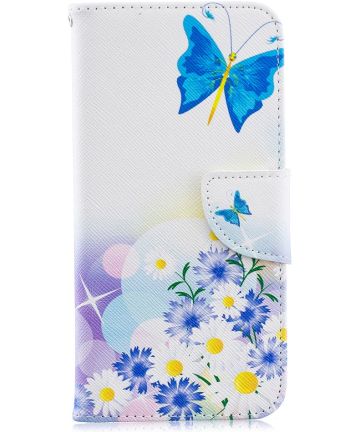 Huawei Y6 2019 / Y6s Book Case Hoesje Butterflies Print Hoesjes