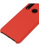 Huawei P30 Lite Siliconen Back Cover Hoesje Rood