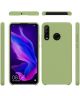 Huawei P30 Lite Siliconen Back Cover Hoesje Groen