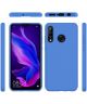 Huawei P30 Lite Siliconen Back Cover Hoesje Donkerblauw