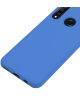 Huawei P30 Lite Siliconen Back Cover Hoesje Donkerblauw