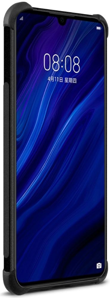 IMAK Huawei P30 Pro Flexibel TPU Hoesje Matte Zwart afbeelding 3