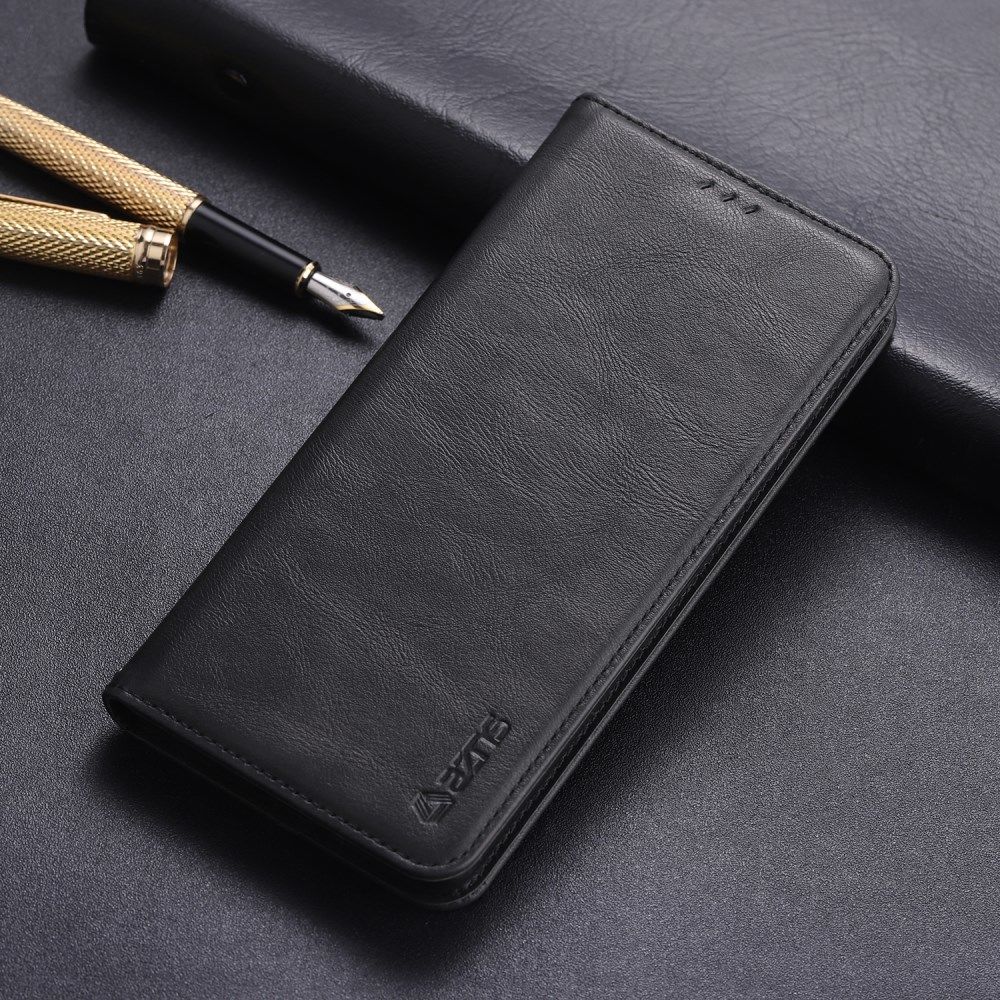 AZNS Retro Huawei P30 Pro Portemonnee Stand Hoesje Zwart afbeelding 1