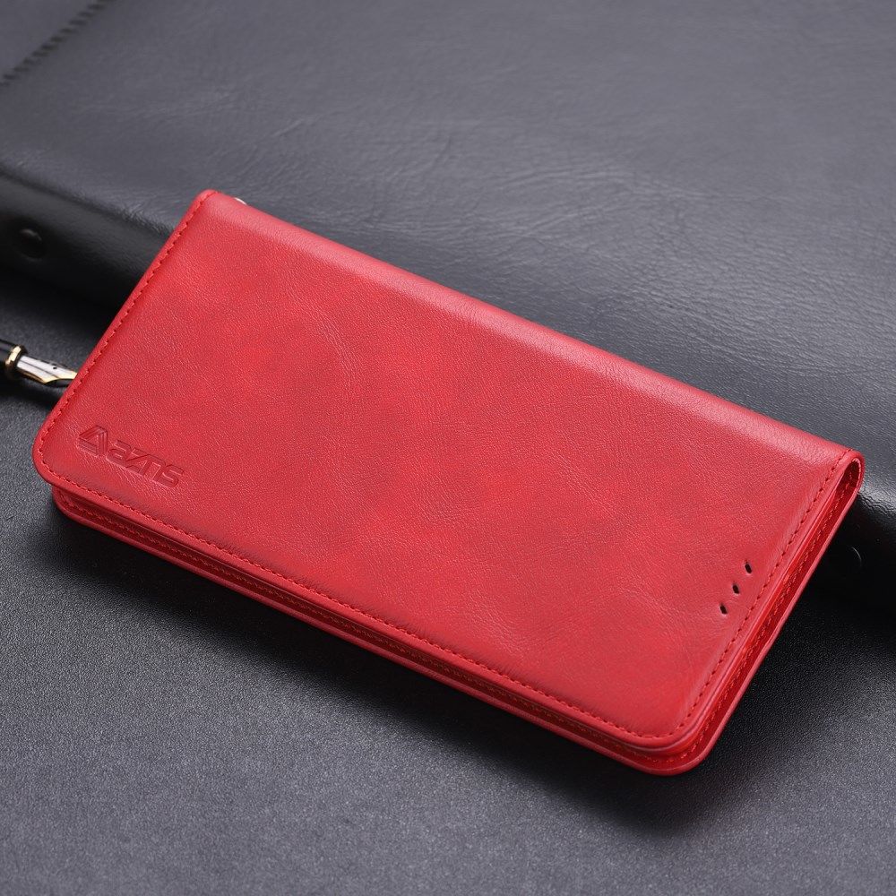 AZNS Retro Huawei P30 Pro Portemonnee Stand Hoesje Rood afbeelding 3