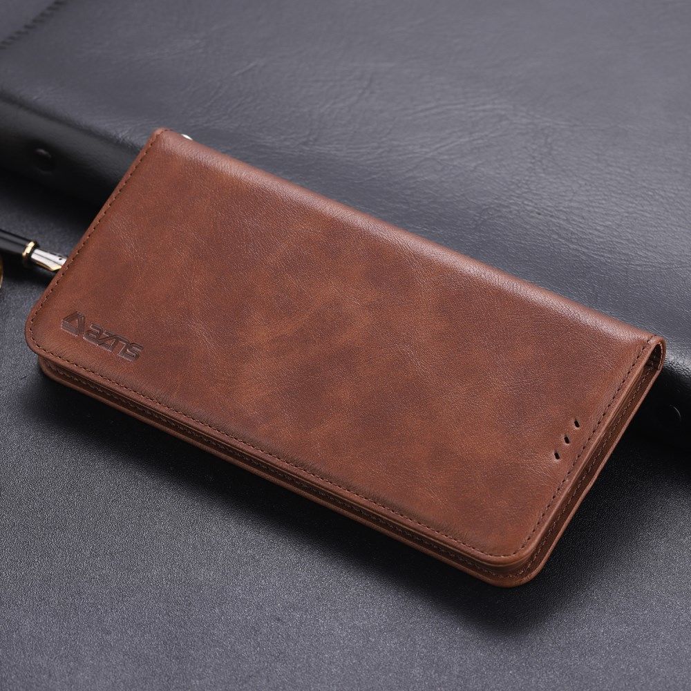 AZNS Retro Huawei P30 Pro Portemonnee Stand Hoesje Coffee afbeelding 3