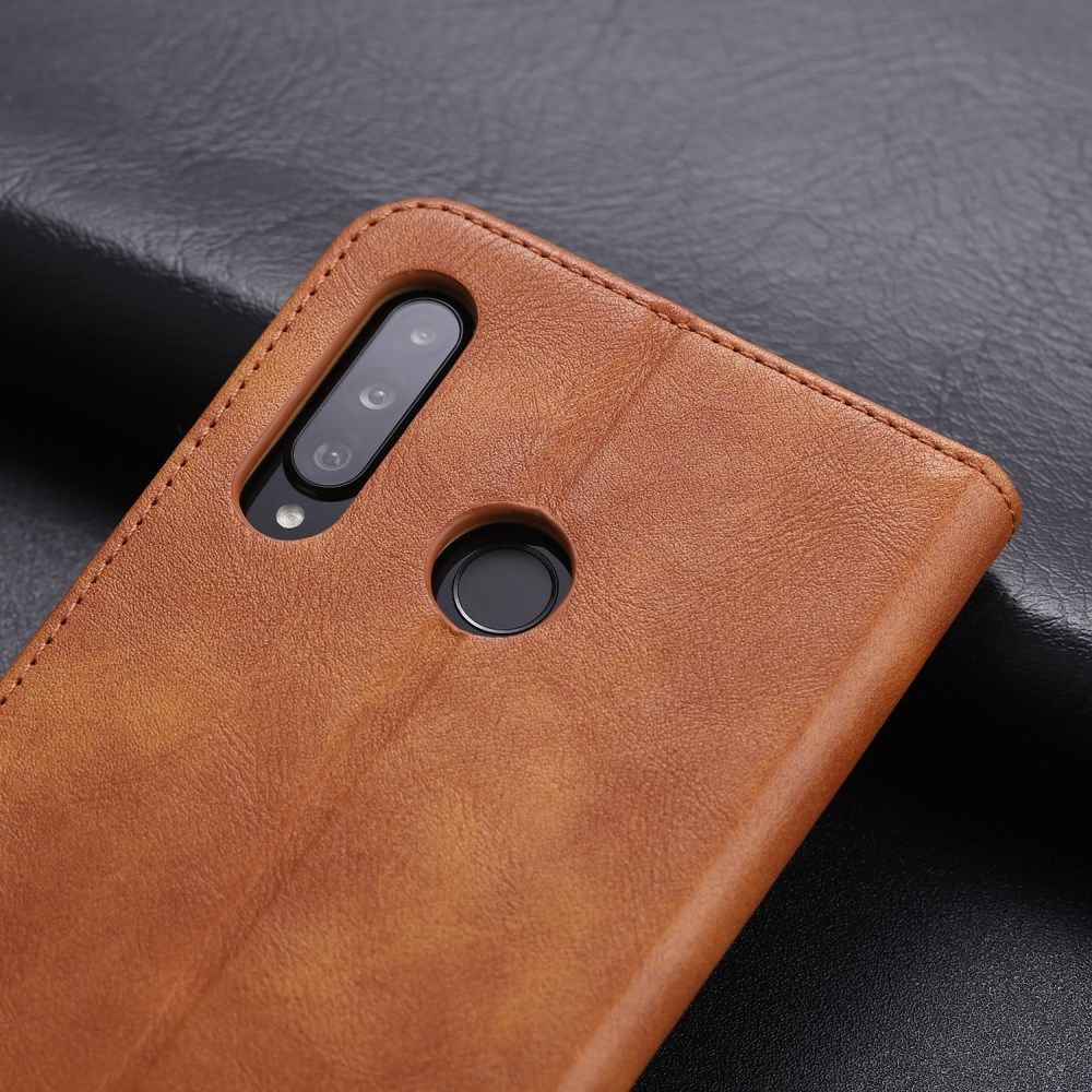 Huawei P30 Lite Crazy Horse Portemonnee Stand Hoesje Bruin afbeelding 11