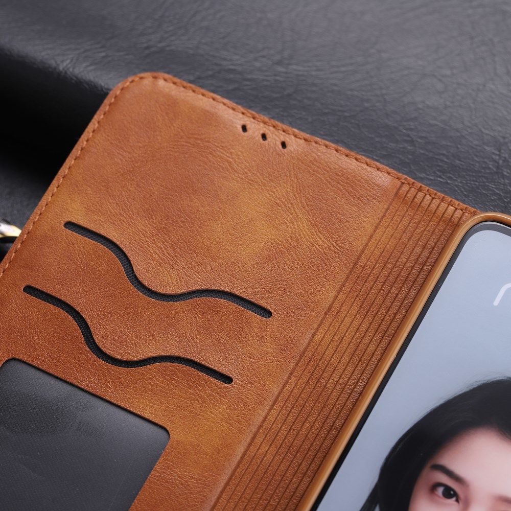 Huawei P30 Lite Crazy Horse Portemonnee Stand Hoesje Bruin afbeelding 13