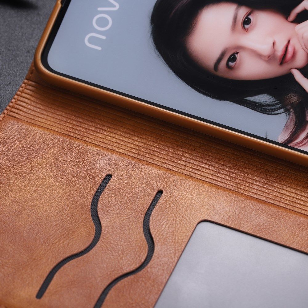 Huawei P30 Lite Crazy Horse Portemonnee Stand Hoesje Bruin afbeelding 14