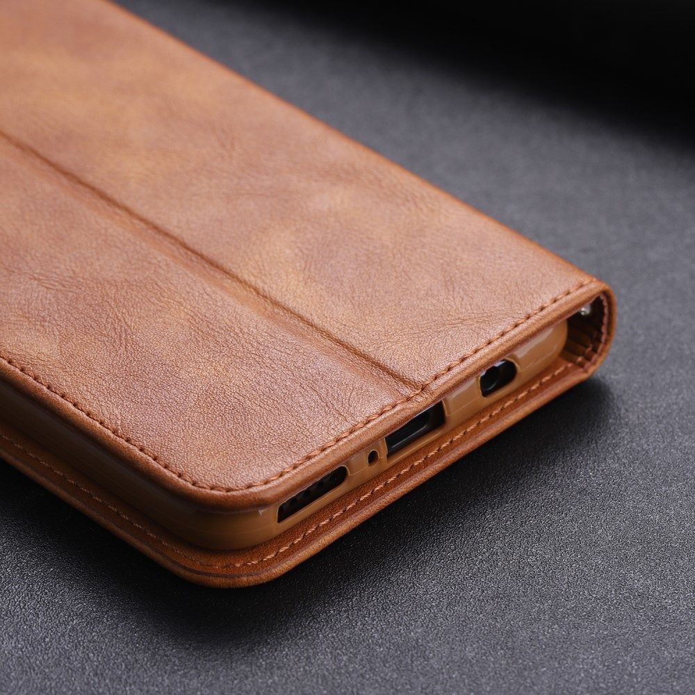 Huawei P30 Lite Crazy Horse Portemonnee Stand Hoesje Bruin afbeelding 15