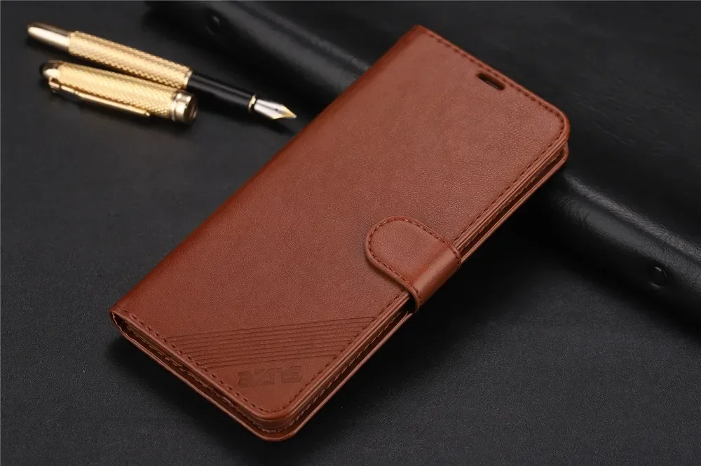 AZNS Huawei P30 Pro Wallet Hoesje Coffee afbeelding 3
