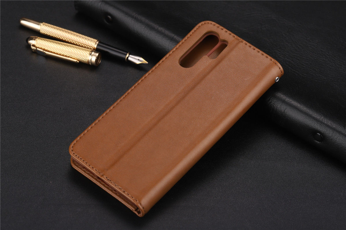 AZNS Huawei P30 Pro Wallet Stand Hoesje Bruin afbeelding 3