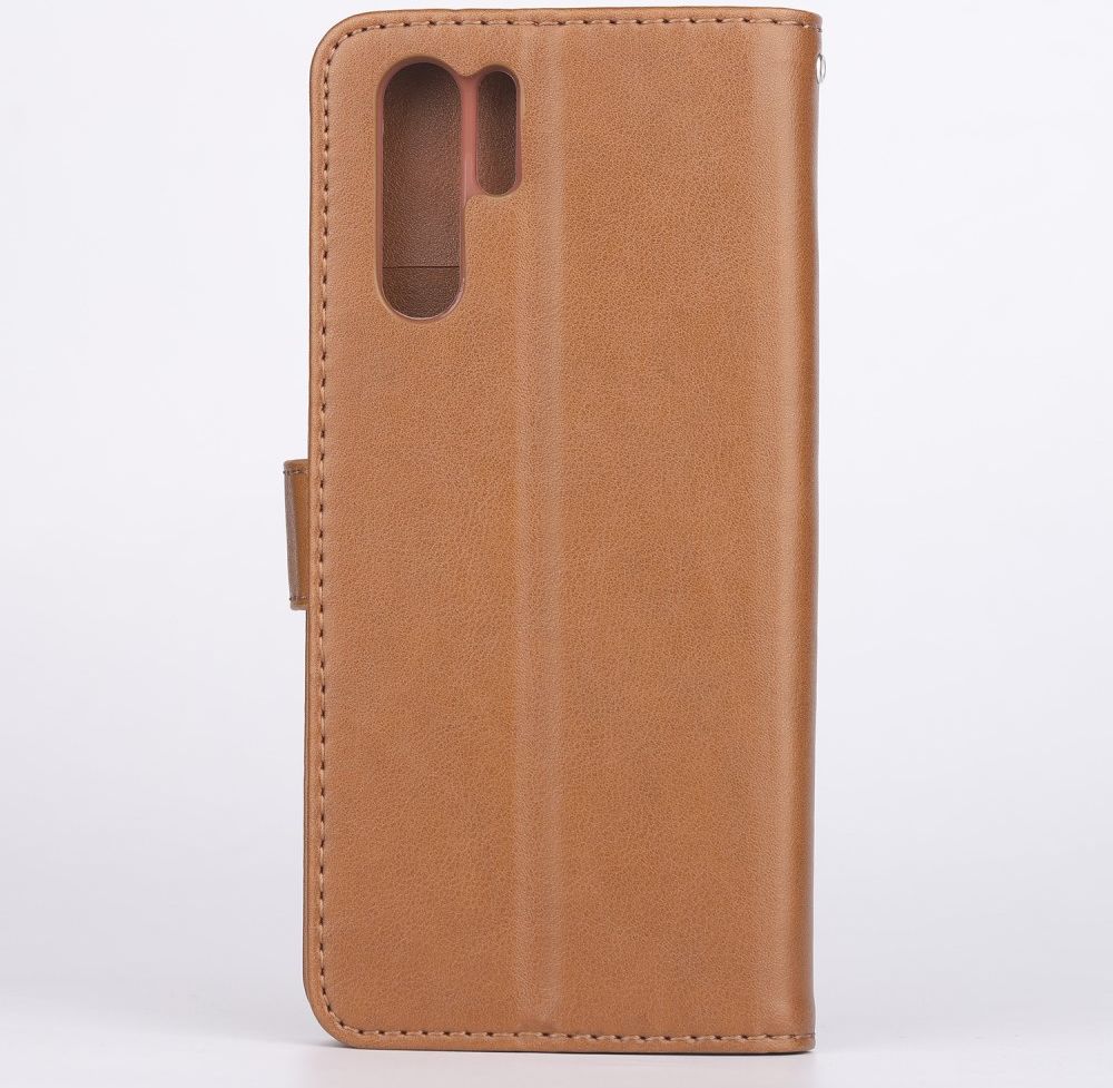 AZNS Huawei P30 Pro Wallet Stand Hoesje Bruin afbeelding 1