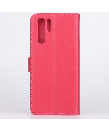 AZNS Huawei P30 Pro Wallet Stand Hoesje Roze Hoesjes